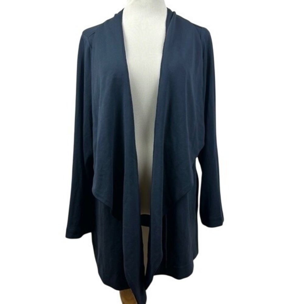 NWT Lane Bryant‎ Navy Blue Drape Front Cardigan Sweater 18/20 Plus Size
